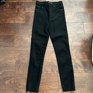 Black Denim Forum High Rise Skinny Jeans size 24